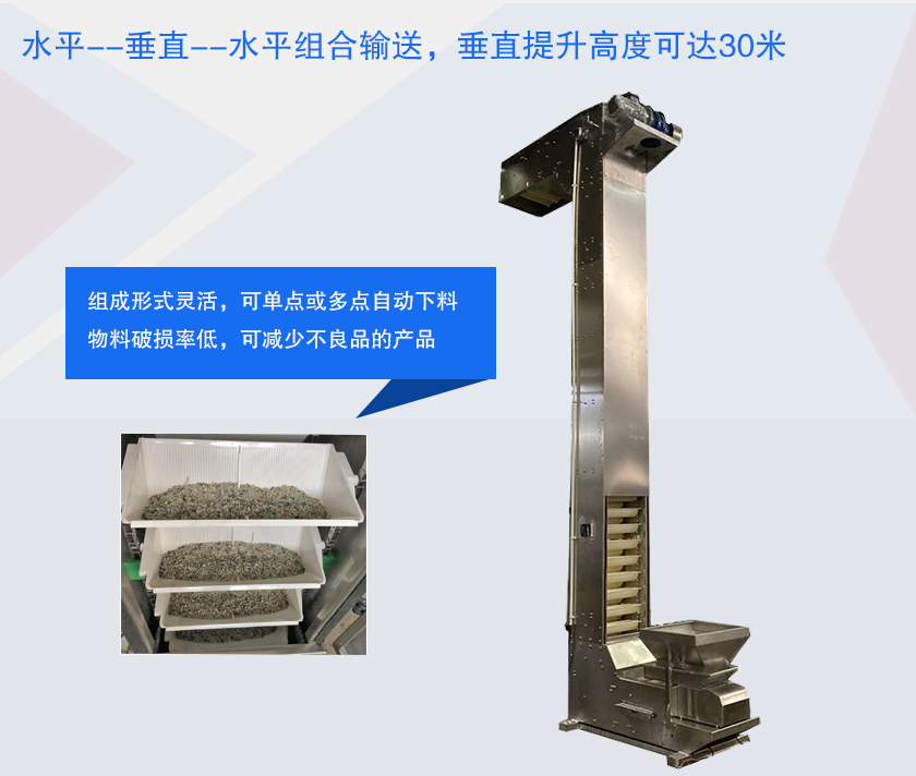 具有提升高度高、防破碎、多點(diǎn)下料等特點(diǎn)