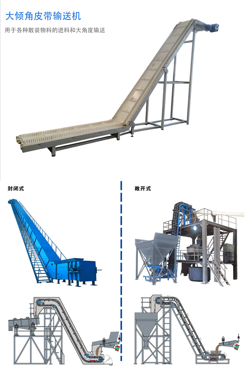 在環(huán)境溫度為-19℃ ~+40℃范圍內(nèi)，輸送堆積比重為0.5-2.5t/m3的各種散狀物料